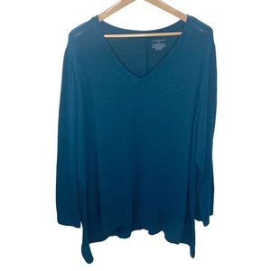 Lane Bryant plush handkerchief hem base layer long sleeve top size 26 / 28